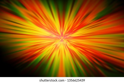 Dark Orange vector glossy abstract background. Glitter abstract illustration with gradient design. Blurred design for your web site.