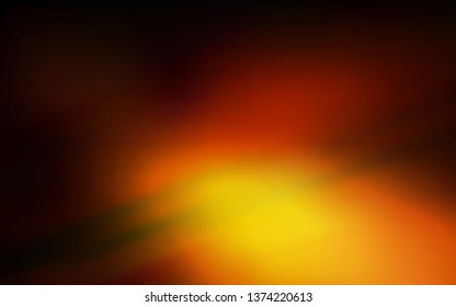 Dark Orange vector glossy abstract backdrop. Glitter abstract illustration with gradient design. New way of your design.