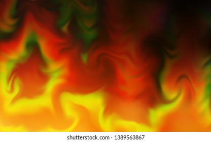 Dark Orange vector glossy abstract background. An elegant bright illustration with gradient. New way of your design.