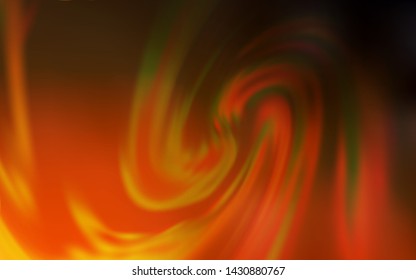 Dark Orange vector glossy abstract backdrop. A completely new colored illustration in blur style. The best blurred design for your business.