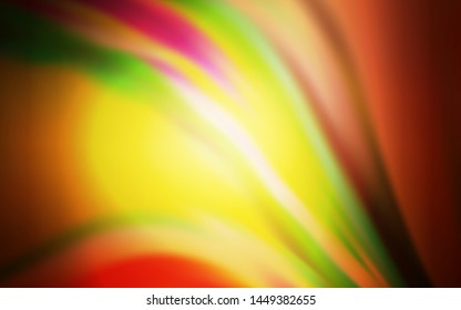 Dark Orange vector glossy abstract backdrop. Glitter abstract illustration with gradient design. Blurred design for your web site.