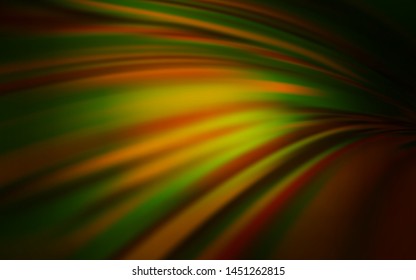Dark Orange vector glossy abstract background. Colorful illustration in abstract style with gradient. New design for your business.