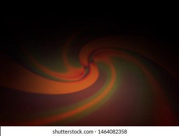 Dark Orange vector glossy abstract background. A completely new color illustration in a bokeh style. A completely new design for your business.