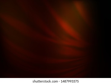 Dark Orange vector glossy abstract template. A vague abstract illustration with gradient. The elegant pattern for brand book.