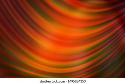 Dark Orange vector glossy abstract background. New colored illustration in blur style with gradient. Smart design for your work.