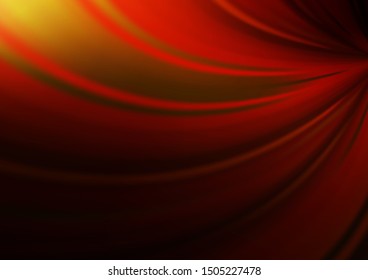 Dark Orange vector glossy abstract template. An elegant bright illustration with gradient. The blurred design can be used for your web site.