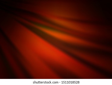 Dark Orange vector glossy abstract template. Colorful illustration in blurry style with gradient. The background for your creative designs.