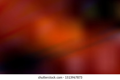 Dark Orange vector glossy abstract background. Colorful illustration in abstract style with gradient. Blurred design for your web site.