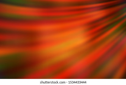 Dark Orange vector glossy abstract layout. Colorful illustration in abstract style with gradient. Background for designs.