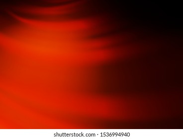 Dark Orange vector glossy abstract background. An elegant bright illustration with gradient. The background for your creative designs.