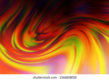 Dark Orange vector glossy abstract backdrop. Colorful abstract illustration with gradient. Completely new design for your business.