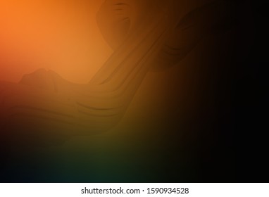 Dark Orange vector glossy abstract layout. A completely new colored illustration in blur style. Blurred design for your web site.