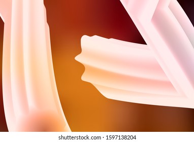 Dark Orange vector glossy abstract background. Glitter abstract illustration with gradient design. Completely new design for your business.