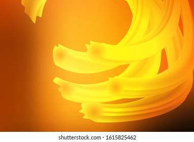 Dark Orange vector glossy abstract backdrop. A completely new colored illustration in blur style. New design for your business.