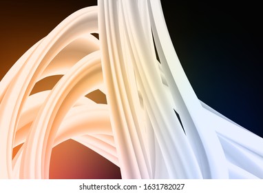 Dark Orange vector glossy abstract layout. A completely new colored illustration in blur style. Completely new design for your business.