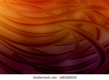 Dark Orange vector glossy abstract background. Shining colorful illustration in smart style. Background for a cell phone.
