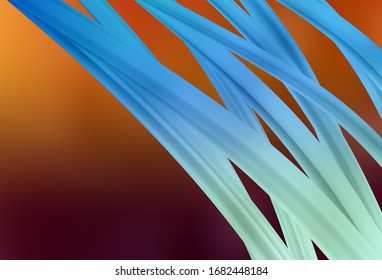 Dark Orange vector glossy abstract backdrop. Colorful abstract illustration with gradient. Background for a cell phone.