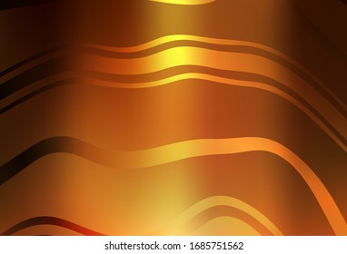 Dark Orange vector glossy abstract backdrop. Glitter abstract illustration with gradient design. Elegant background for a brand book.