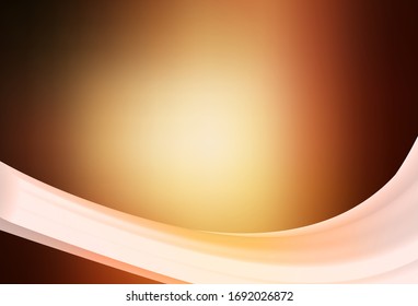 Dark Orange vector glossy abstract layout. Glitter abstract illustration with gradient design. New way of your design.