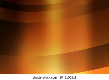 Dark Orange vector glossy abstract layout. Creative illustration in halftone style with gradient. Background for designs.