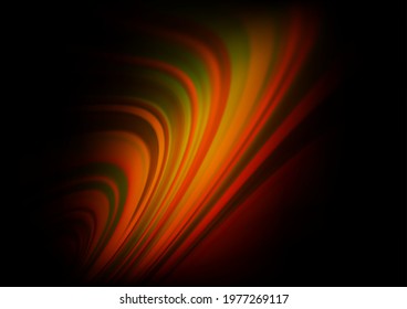 Dark Orange vector glossy abstract background. Modern geometrical abstract illustration with gradient. Brand new design for your business.