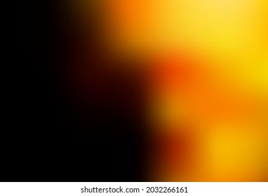 Dark Orange vector glossy abstract background. A completely new color illustration in a bokeh style. Smart texture for your design.