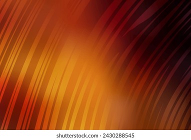 Dark Orange vector glossy abstract backdrop. Modern abstract illustration with gradient. New design for your business.