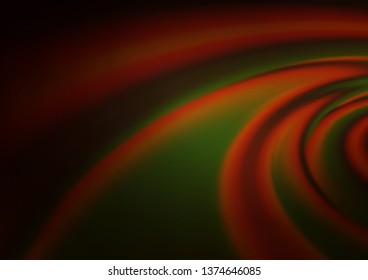 Dark Orange vector glossy bokeh pattern. Modern geometrical abstract illustration with gradient. The template for backgrounds of cell phones.