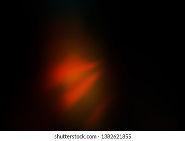 Dark Orange vector glossy bokeh pattern. A vague abstract illustration with gradient. A new texture for your design.