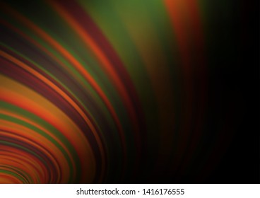 Dark Orange vector glossy bokeh pattern. Colorful abstract illustration with gradient. The background for your creative designs.