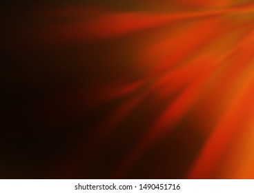 Dark Orange vector glossy bokeh pattern. Colorful illustration in blurry style with gradient. The best blurred design for your business.