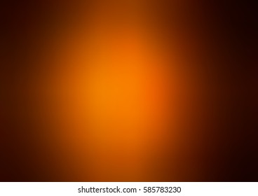 Dark Orange vector glow blurred background. Art design pattern. Glitter abstract illustration with elegant bright gradient design.