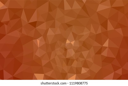 Dark Orange vector gradient triangles template. Modern abstract illustration with triangles. Polygonal design for your web site.