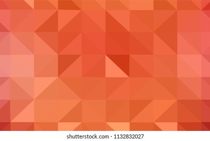 Dark Orange vector gradient triangles template. A completely new color illustration in a polygonal style. Polygonal design for your web site.