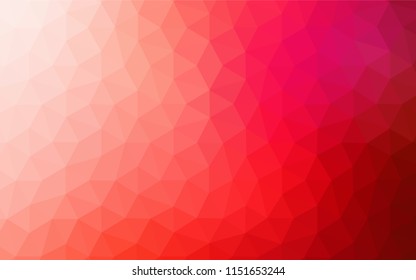 Dark Orange vector gradient triangles template. Colorful illustration in abstract style with triangles. Completely new template for your banner.