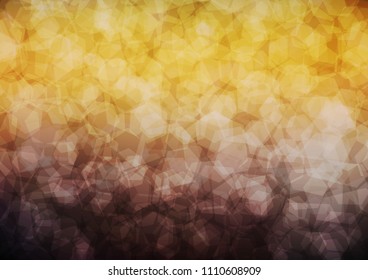 Dark Orange vector hexagon mosaic pattern. Modern geometrical abstract illustration with gradient. The polygonal design can be used for your web site.