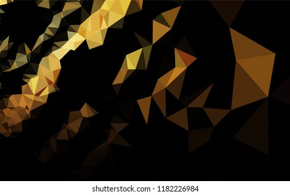 Dark Orange vector hexagon mosaic cover. A completely new color illustration in a vague style. A completely new design for your business.