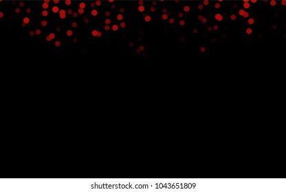 Dark Orange vector illustration which consist of circles. Dotted gradient design for your business. Creative geometric background in halftone style with colored spots.