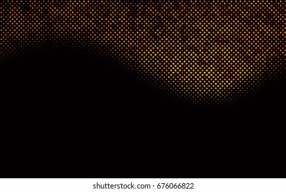 Dark Orange vector illustration which consist of circles. Dotted gradient design for your business. Creative geometric background in halftone style with colored spots.