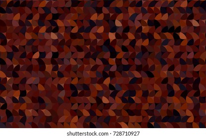 Dark Orange vector illustration which consist of circles. Dotted gradient design for your business. Creative geometric background in halftone style with colored spots.