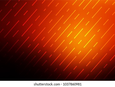 Dark Orange vector indian curved template. Blurred decorative design in Indian style with Zen tangles. A completely new design for your business.