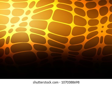 Dark Orange vector indian curved template. An elegant bright illustration with lines in Natural style. The completely new template can be used for your brand book.
