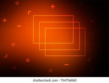 Dark Orange vector indian curved background. A vague abstract illustration with doodles in Indian style. The pattern can be used for heads of websites and designs.