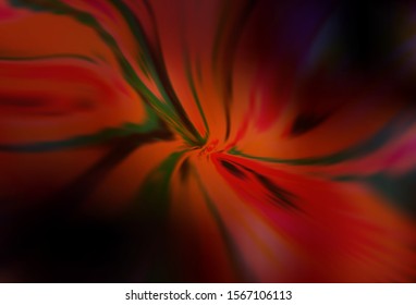 Dark Orange vector layout with bent lines. Modern gradient abstract illustration with bandy lines. Template for cell phone screens.