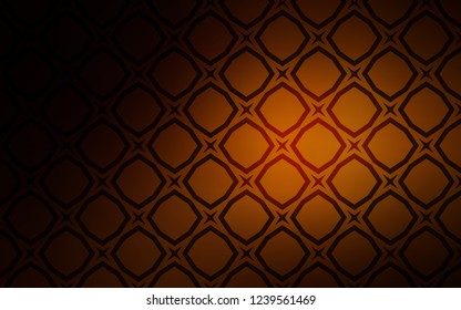 Dark Orange vector layout with bright stars. Decorative illustration with stars on abstract template. Pattern for websites, landing pages.