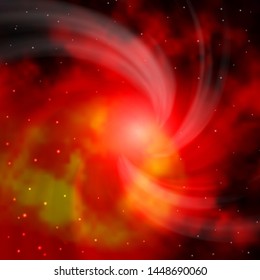 Dark Orange vector layout with bright stars. Decorative illustration with stars on abstract template. Design for your business promotion.