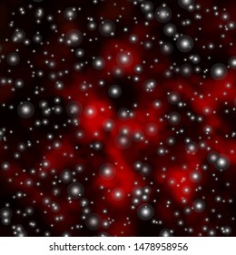 Dark Orange vector layout with bright stars. Modern geometric abstract illustration with stars. Pattern for websites, landing pages.