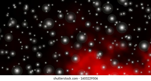 Dark Orange vector layout with bright stars. Blur decorative design in simple style with stars. Pattern for websites, landing pages.