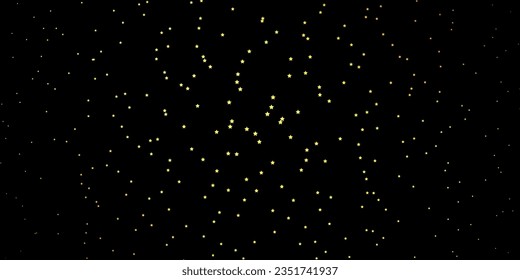 Dark Orange vector layout with bright stars. Decorative illustration with stars on abstract template. Pattern for new year ad, booklets.