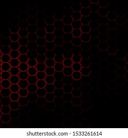 Dark Orange vector layout with circle shapes. Modern abstract illustration with colorful circle shapes. Design for posters, banners.
